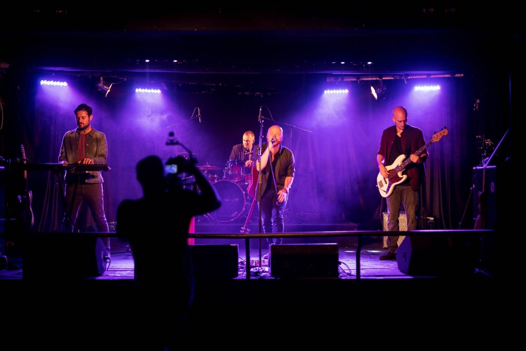 Live band at a corporate party