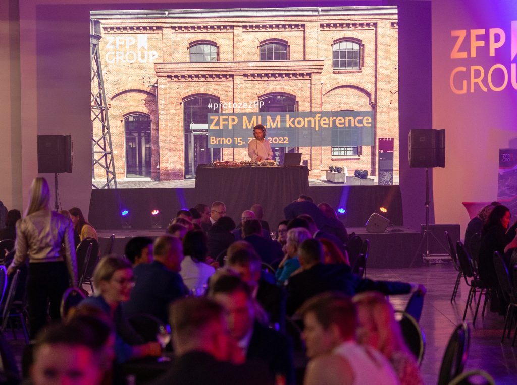 DJ Michal Pešina providing music at the ZFP corporate conference in Brno